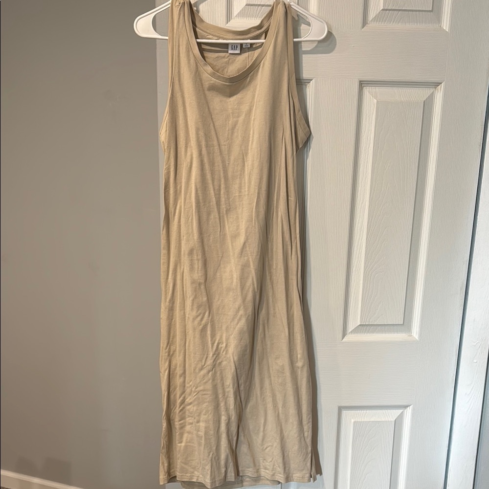 Gap Beige Sleeveless Dress